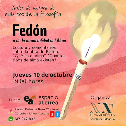 Taller de lectura de Clásicos de la Filosofía. Fedón o de la inmortalidad del Alma